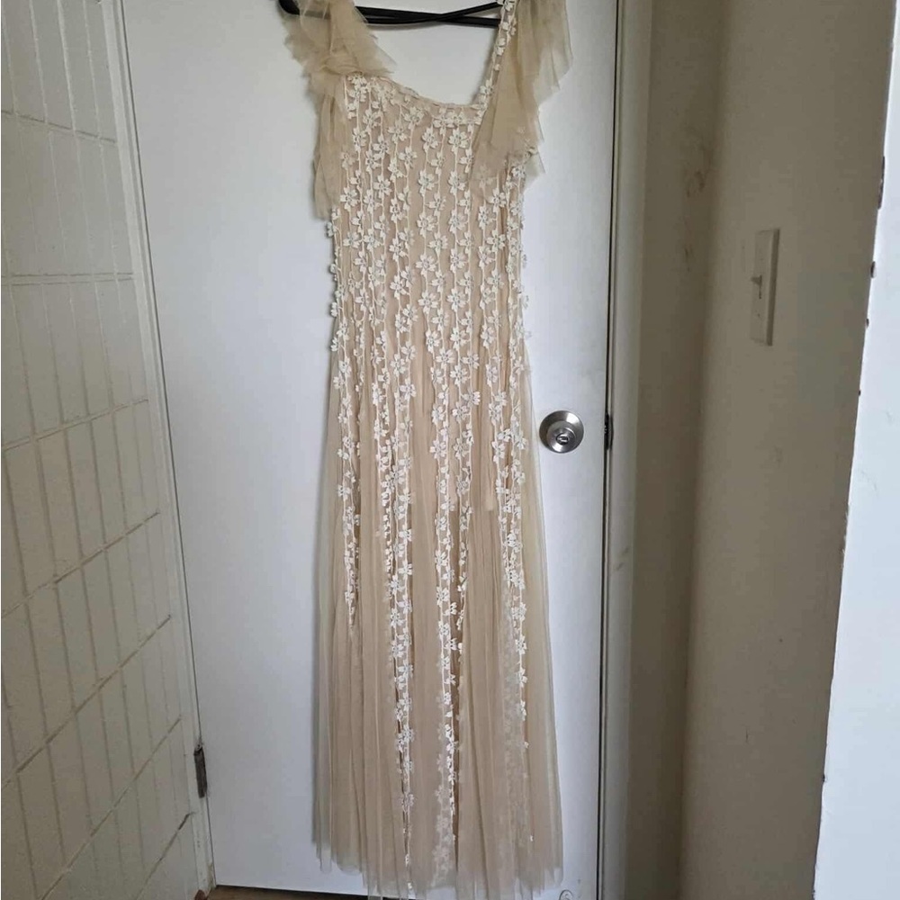NWT Free People Cream Lace Maxi Dress